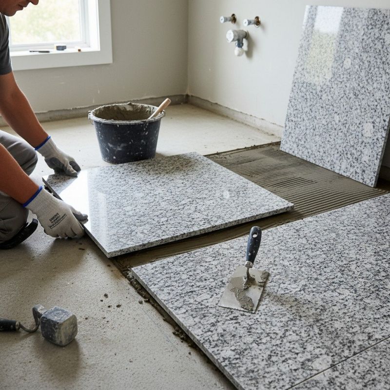 Stone Floor Installation